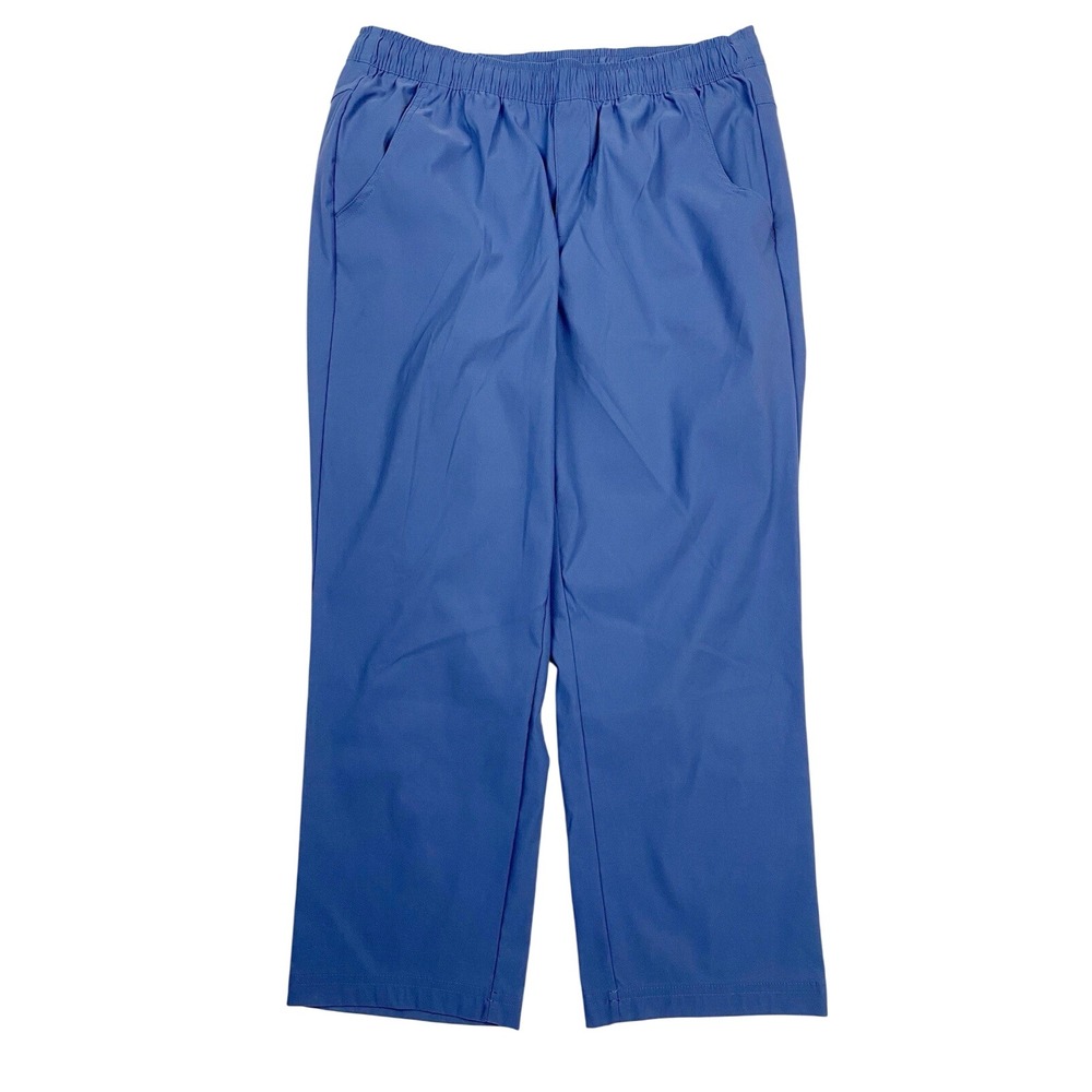 Eddie Bauer Trail Stretch Elastic Waist Hiking‎ Outdoor Pants Womens M Blue NWOT